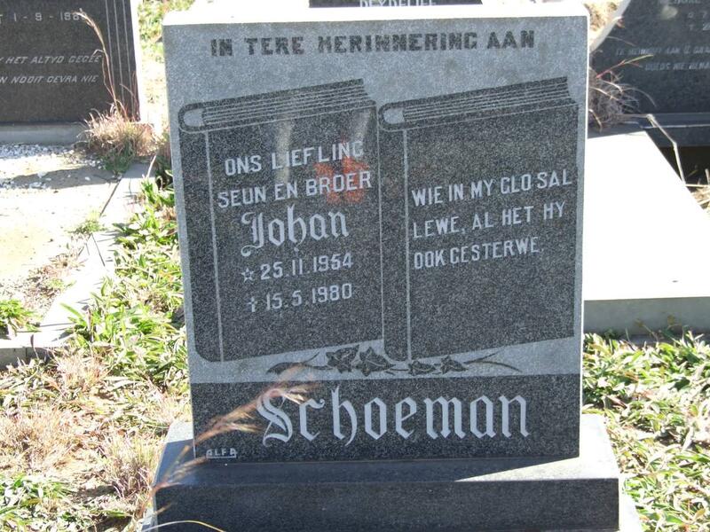SCHOEMAN Johan 1954-1980