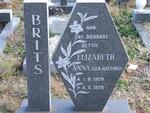 BRITS Elizabeth Anna nee HATTINGH 1928-1979
