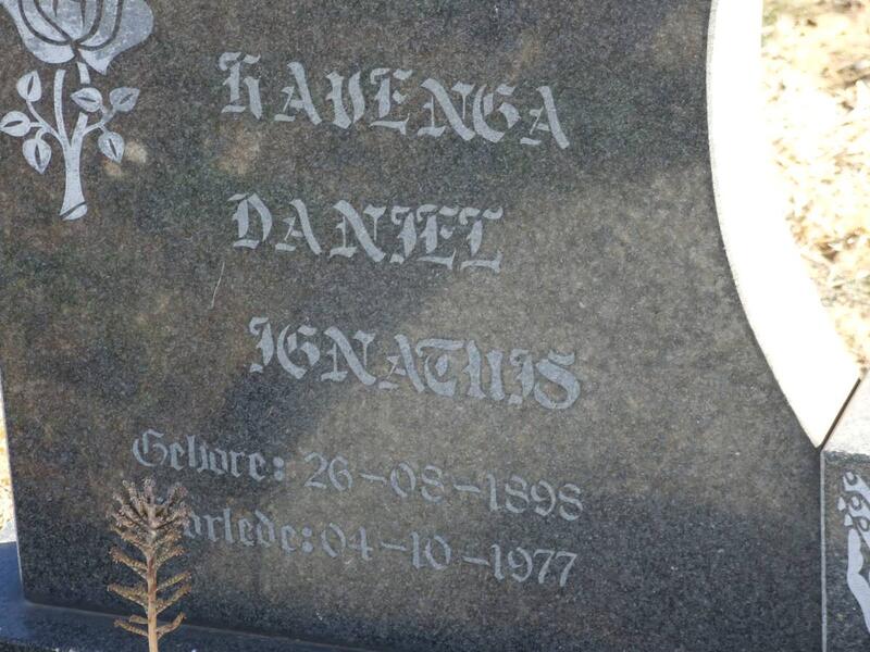 HAVENGA Daniel Ignatius 1895-1977