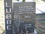 LUBBE Peet 1960-1977