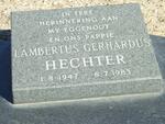 HECHTER Lambertus Gerhardus 1947-1983