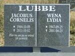 LUBBE Jacobus Cornelis 1944-2011 & Wena Lydia 1947-2001