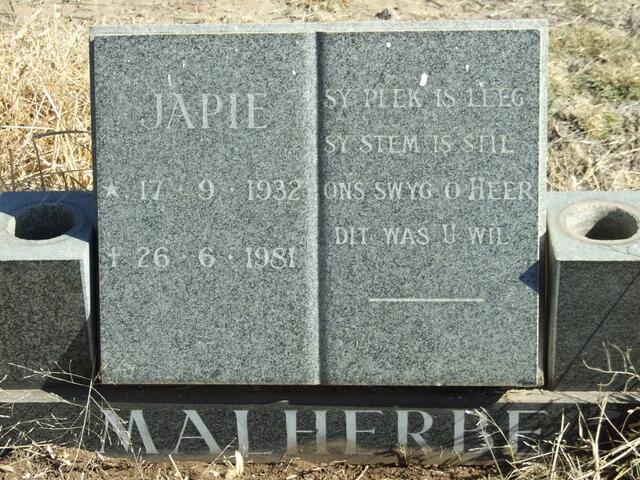 MALHERBE Japie 1932-1981