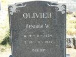 OLIVIER Hendrik W. 1924-1977
