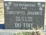 TOIT Christoffel Johannes, du 1896-1976