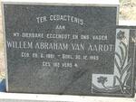 AARDT Willem Abraham, van 1881-1965 