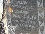 AUTH Johannes 1862-1927 & Magdalena Petronella Johanna Paulina OOSTHUIZEN 1869-