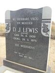 LEWIS D.J. nee KOK 1909-1975