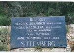 STEENBERG Hendrik Johannes 1848-1896 & Helia Magdalena VAN ASWEGEN 1856-1890 :: STEENBERG Jane Thompson 1886-1888