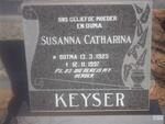 KEYSER Susanna Catharina nee BOTMA 1925-1997