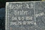VENTER Hester A.H. 1850-1947