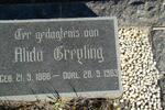 GREYLING Alida 1886-1963