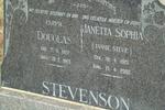 STEVENSON Douglas 1922-1963 & Janetta Sophia 1925-2002
