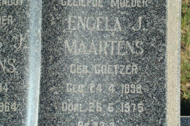 MAARTENS Engela J. nee COETZER 1898-1975