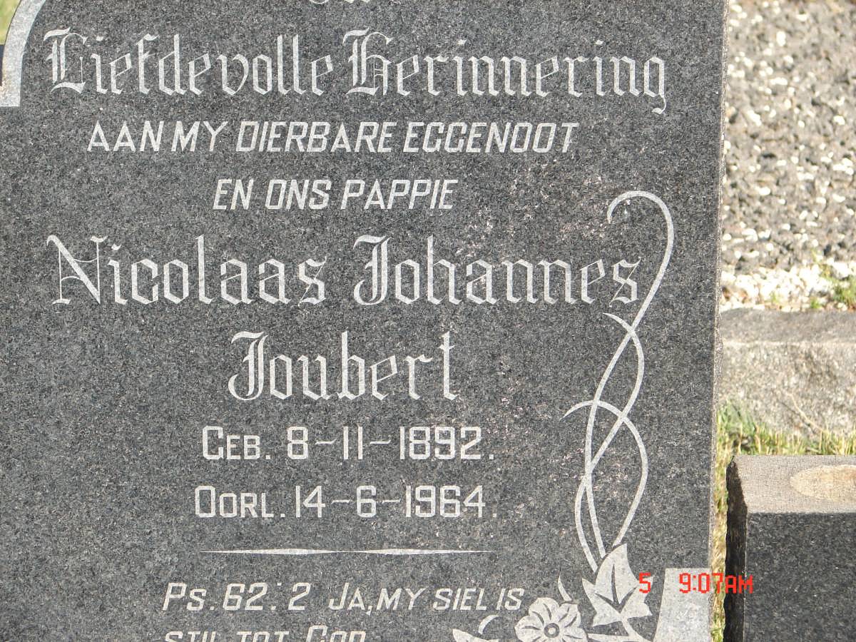 JOUBERT Nicolaas Johannes 1892-1964