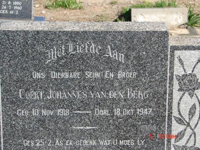 BERG Coert Johannes, van den 1918-1947