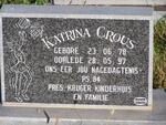 CROUS Katrina 1978-1997