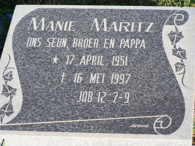 MARITZ Manie 1951-1997