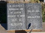 ALBERTS Gert D. 1909-1959