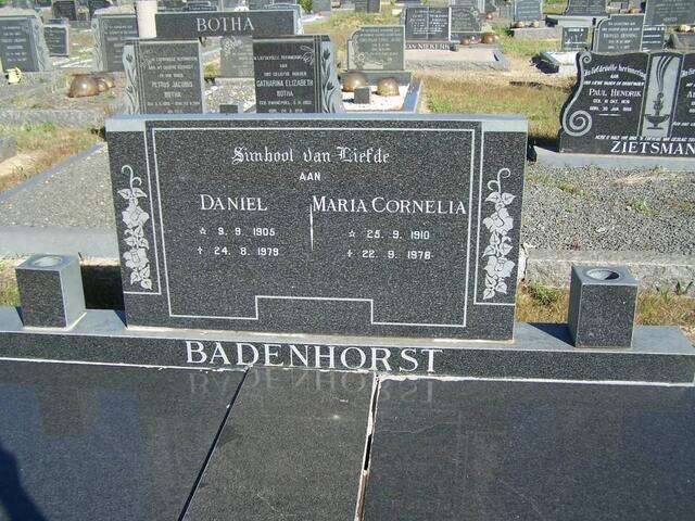 BADENHORST Daniel 1905-1979 & Maria Cornelia 1910-1978