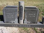 TONDER Gideon J., van 1905-1976 & Anna M. 1906-