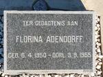 ADENDORFF Florina 1950-1955