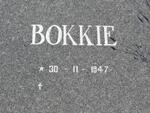 FOURIE Bokkie 1947-