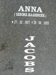 JACOBS Anna nee HAASBROEK 1907-2003