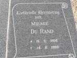 RAND Miemie, du 1906-1995