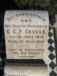 KRUGER G.C.P. 1918-1919