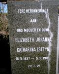 SCHLEBUSCH Elizabeth Johanna Catharina STEYN 1897-1981