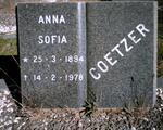 COETZER Anna Sofia 1894-1978