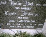 LABUSCHAGNE Corrie voorheen PRETORIUS 1911-1995