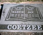 COETZER Jan 1909-1992 & Martie 1911-1997