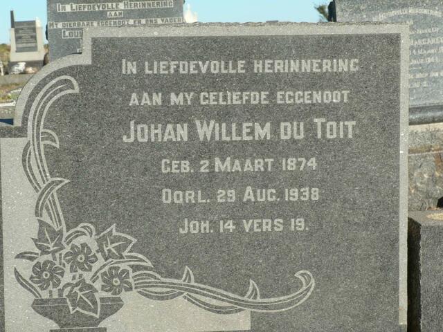 TOIT Johan Willem, du 1874-1938
