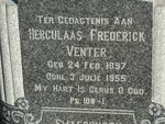 VENTER Herculaas Frederick 1897-1955