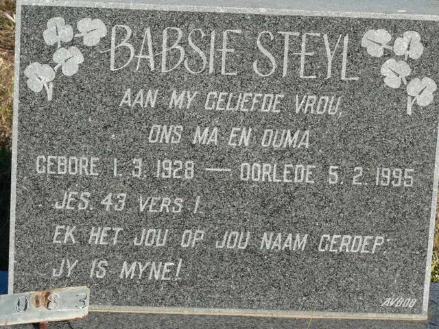 STEYL Babsie 1928-1995