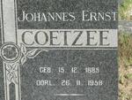 COETZEE Johannes Ernst 1885-1958
