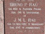 RAU Bruno P. 1865-1941 & J.M.L. DE BEER 1862-1946