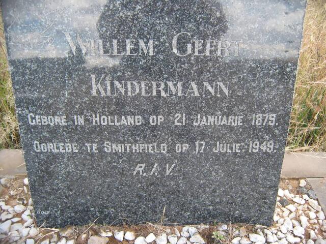 KINDERMANN Willem Geert 1879-1949