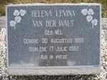 WALT Helena Levina, van der nee NEL 1866-1962