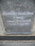 KLOPPER Hendrik Balthazar Louis 1854-1943