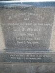 DUVENHAGE O.J. 1880-1944