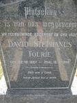 FOURIE David Stephanus 1887-1950