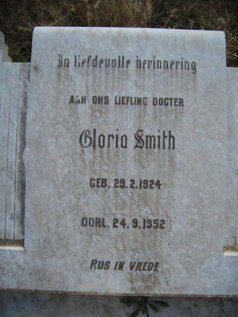 SMITH Gloria 1924-1952