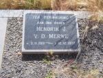 MERWE Hendrik J., van der 1911-1972