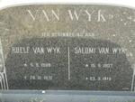 WYK Roelf, van 1908-1972 & Salomi 1907-1979
