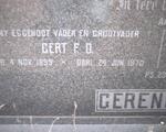 GERENGER Gert F.D. 1895-1970