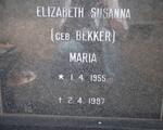 MEEK Elizabeth Susanna Maria nee BEKKER 1955-1997