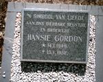 GORDON Hansie 1949-1952